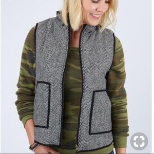 NWOT Honey Punch Herringbone Vest SIZE SMALL